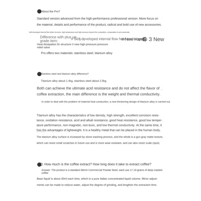 9Bar Pro Italian Coffee Pot High Pressure Stainless Steel 316 9barista Jet Steam Extraction