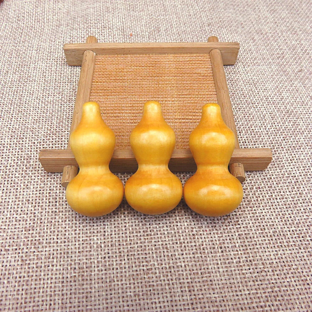 

20Pcs Wood Gourd Accessories Fine Workmanship Smooth Handmade DIY Woven Chinese Knot Pendant Crafts Jewelry Making