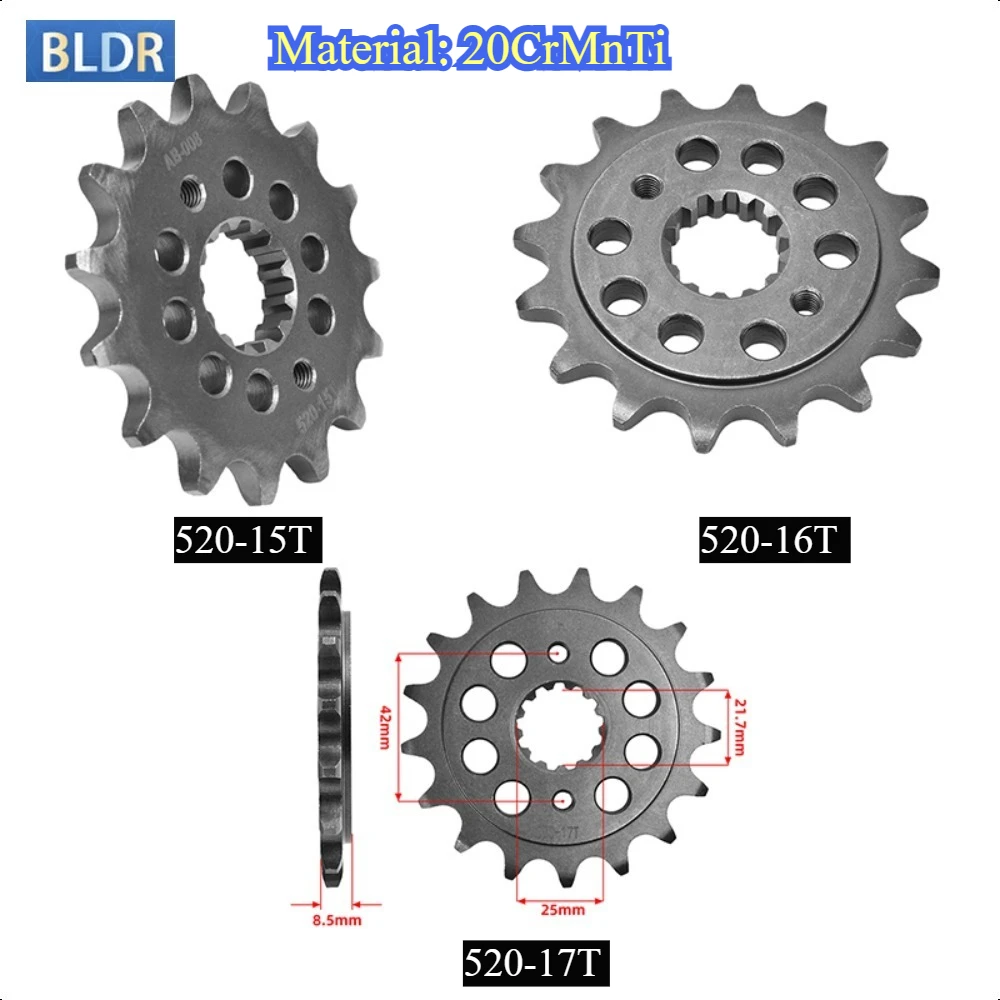 Передняя звездочка 520-15T 16T для Kawasaki BJ Estrella 250 GPX400 ZX400F GPZ400 KLE400 ZR400 Zephyr ZX-4 ZX400G EN500 ER500 EX500