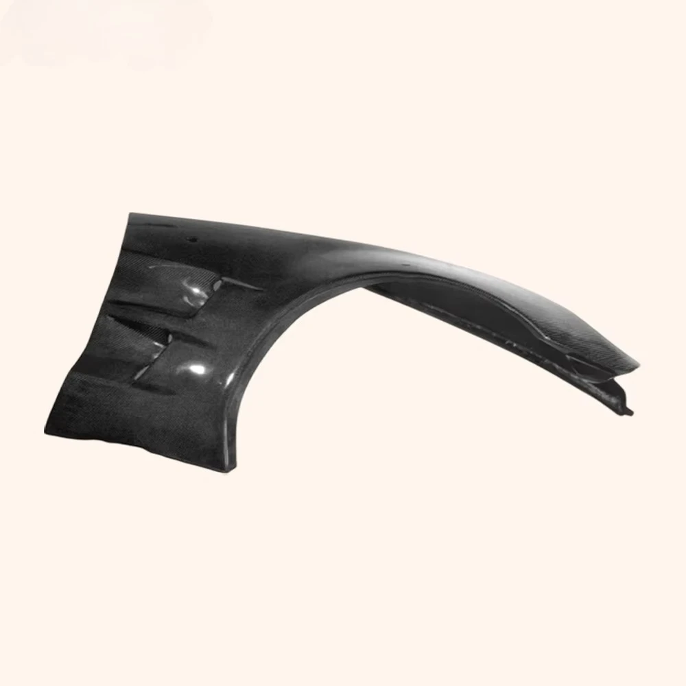 For Corvette C6 06-13 Carbon Fiber KZ Style Front Bumper Side Vented Fender Pair
