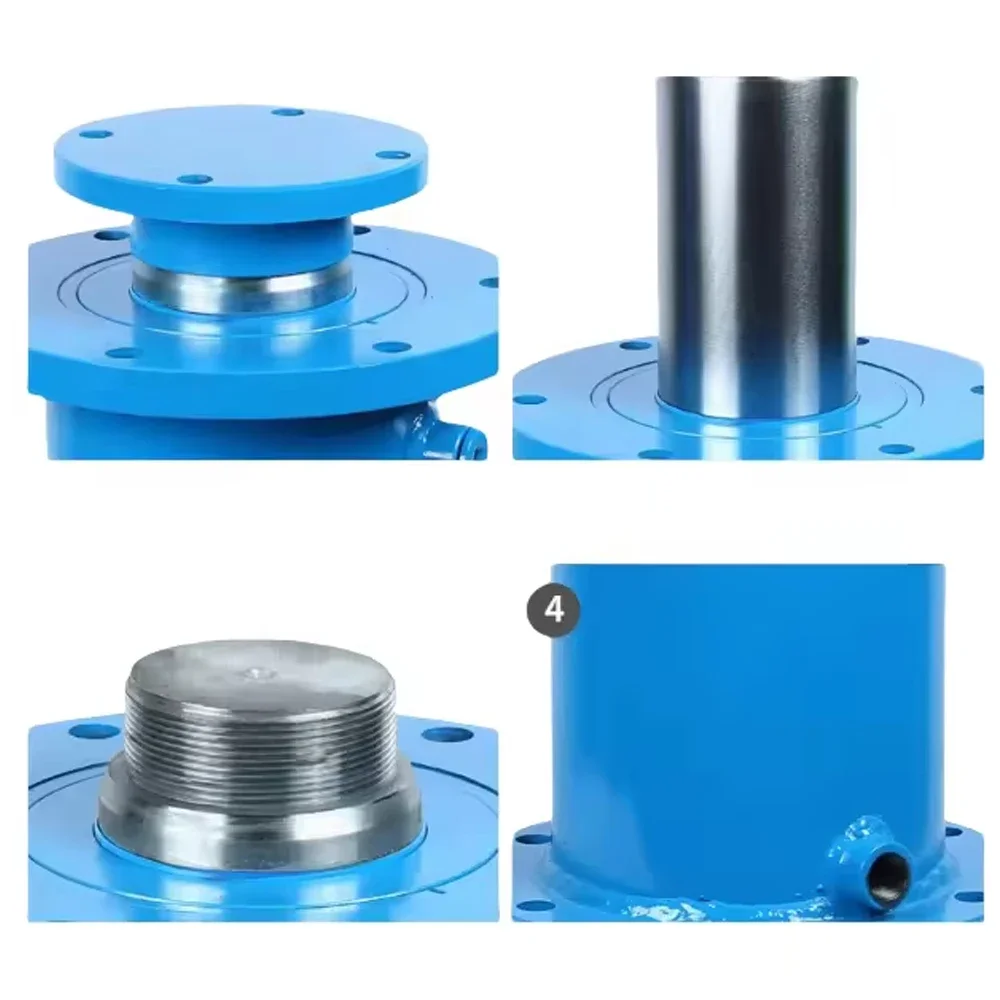 Upper and lower flanges Hydraulic cylinder 100 cylinder diameter 72 axis 16MPA Bidirectional Heavy duty 10 tons Electric