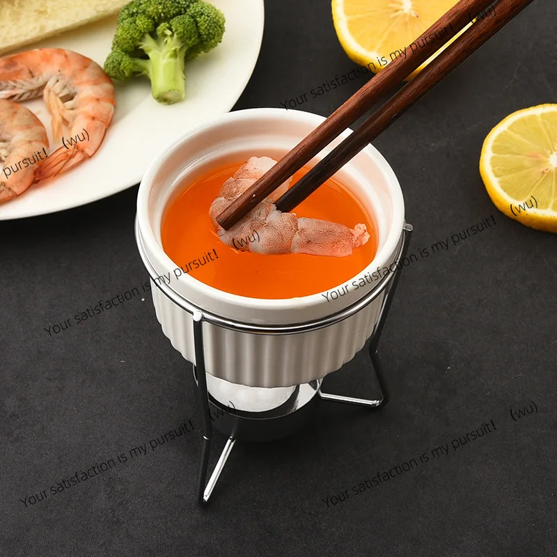 Stainless Steel Ceramic Butter Heating Oven Simple Baking Butter Nonstick Pan Butter Melting Furnace