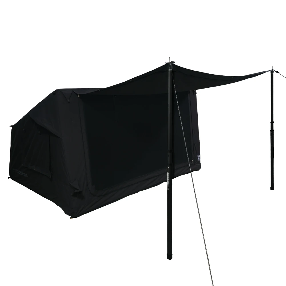 Outdoor Durable Stable Camping Tent Two Bedrooms Oxford Fabric Aluminum Fiberglass Pole 2 People Capacity