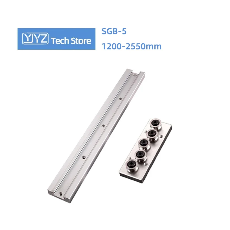 

1PC Built-In Dual-Axis Rail Linear Guide SGR10/15/20/25/35/15N/20N+1PC SGB-5 Wheel Slider High Precision Length 1200mm-2550mm