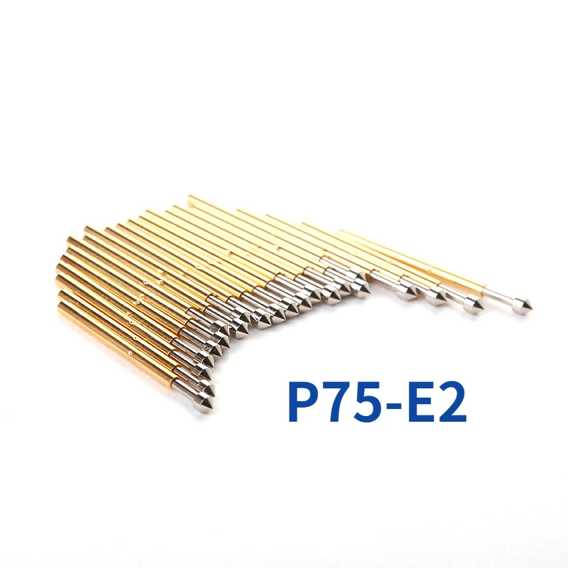 100PCS / Package P75-E2 Conical Spring Test Probe Diameter 1.02mm Length 16.5mm PCB Test Pin