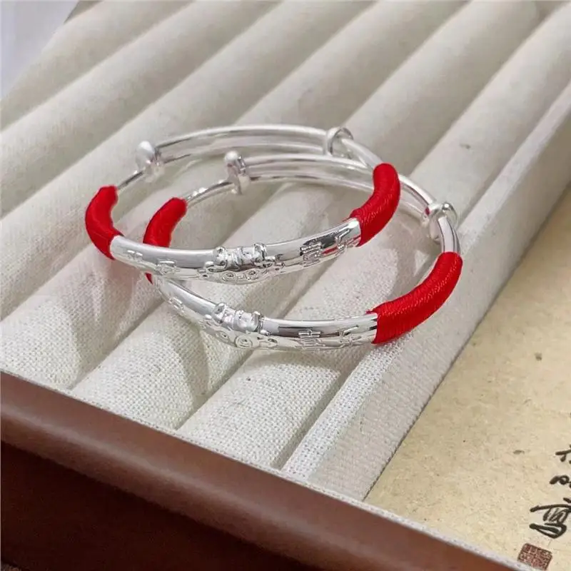 

New Bracelet S999 Rabbit Zodiac Silver Bangle Fashion Versatile