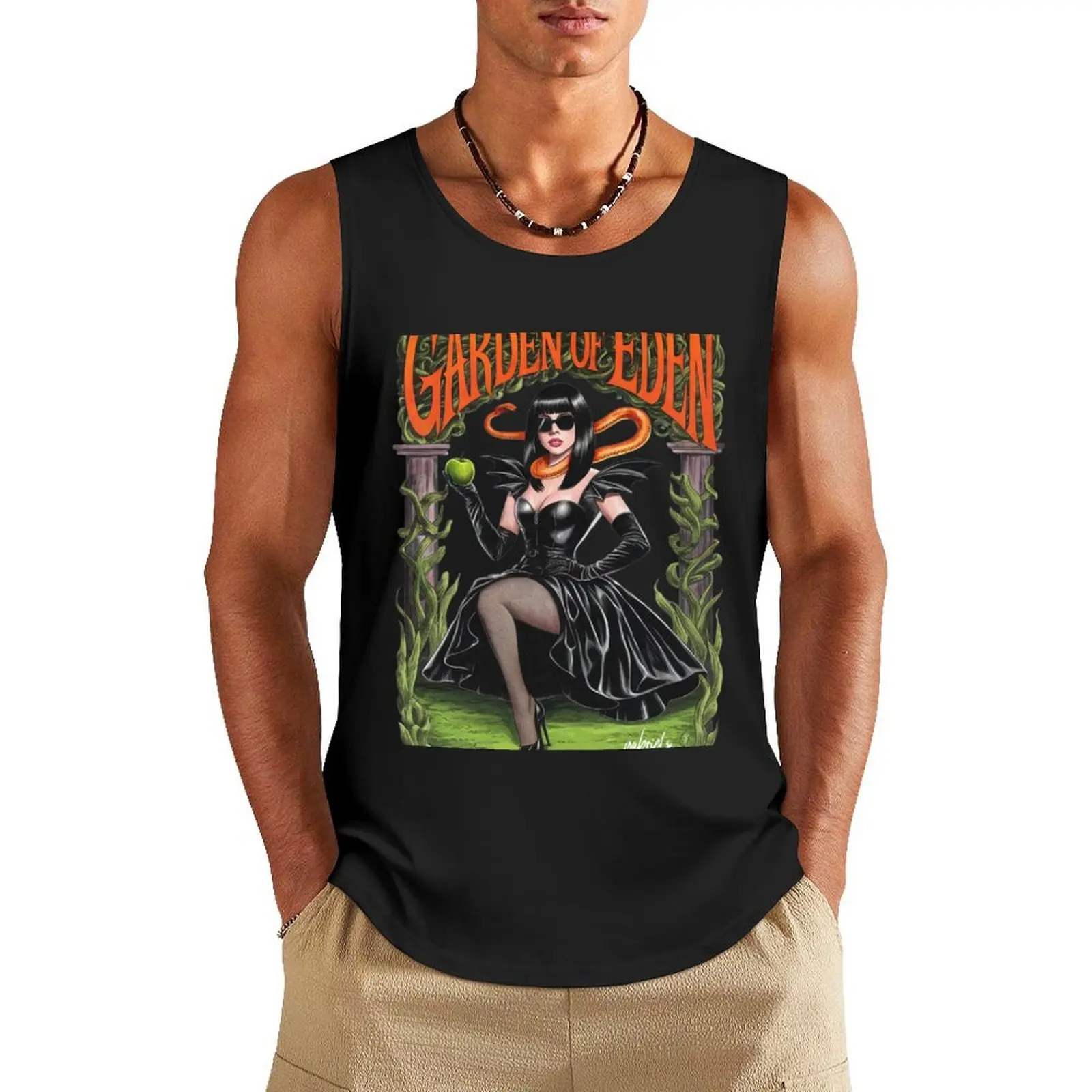 

Lady Gaga Garden of Eden Tank Top Clothing t-shirt gym man Men's gym t-shirt