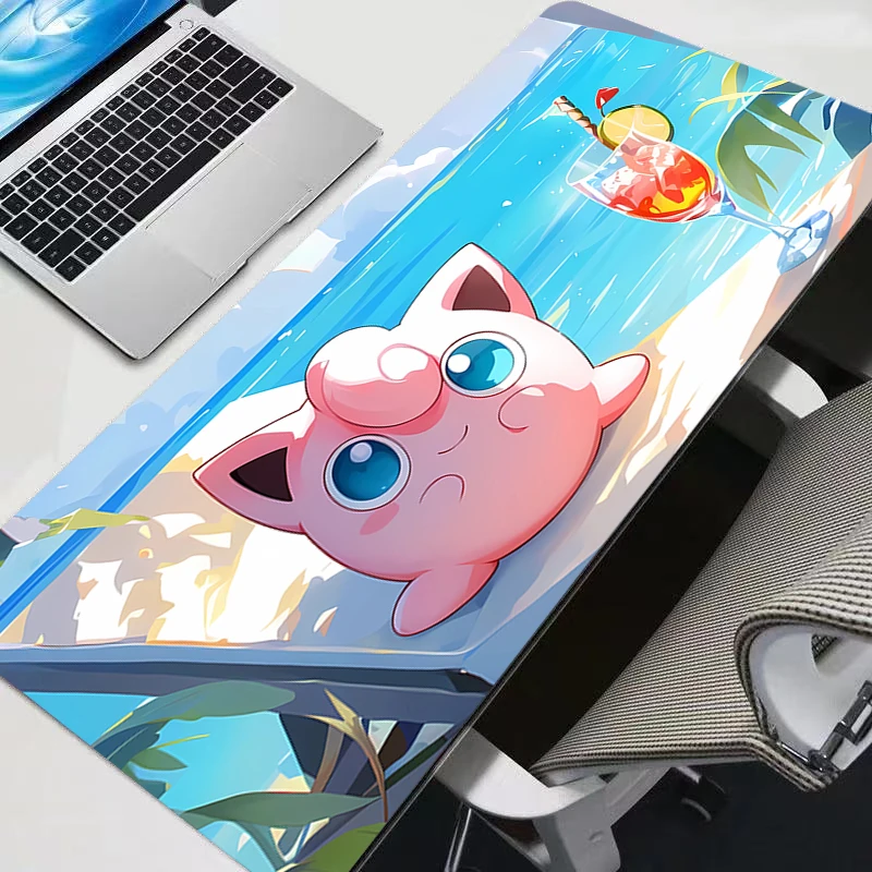 Mouse Pad Gamer Pokémon Pikachu Acessórios para PC Gabinete Gamer Tapete de Mesa Grande XXL para Teclado e Tablet