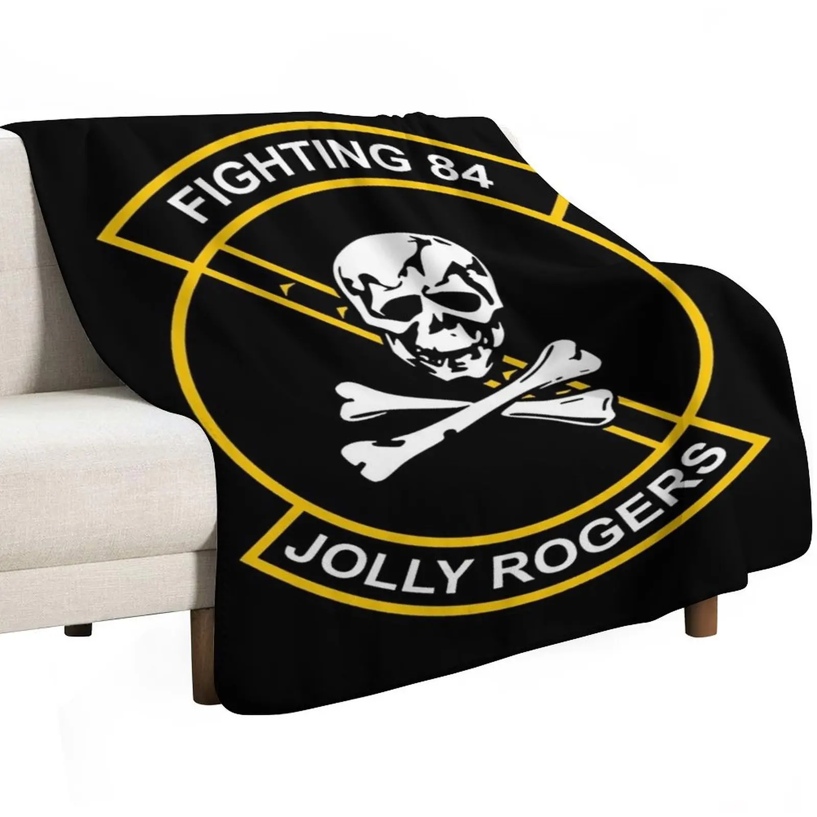 Vintage Fighting 84 Rogers Ii Awesome For Movie Fans Throw Blanket Flannels Kid'S Baby anime Soft blankets ands Blankets