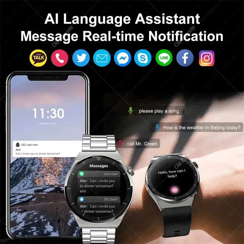 New Original Smart Watch 2023 Series 8 BT Call Heart Rate Monitor Voice Assistant Sports Fintess Tracker Smartwatch PK T800Ultra