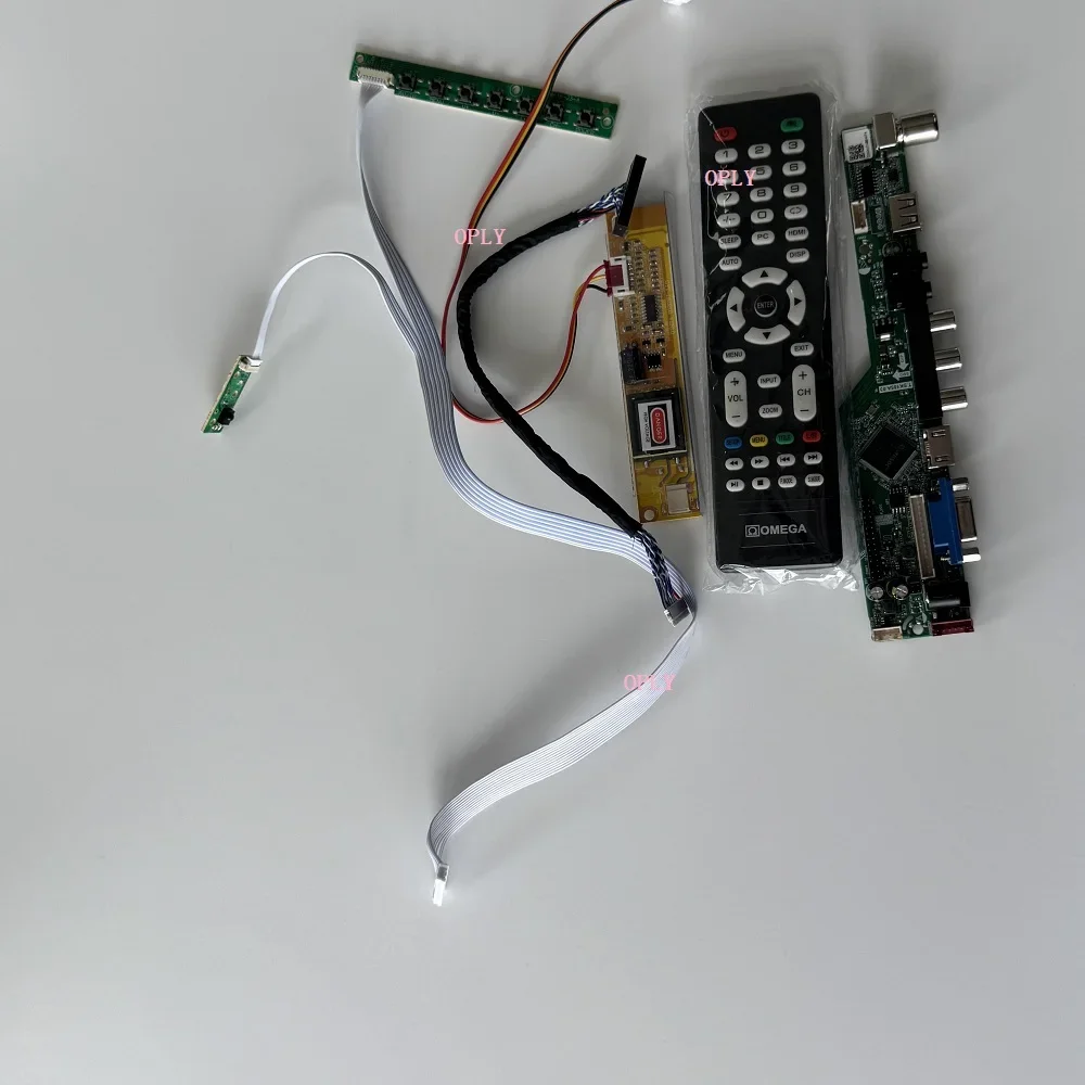 TV AV card Controller Board for LP154W01 1280*800 15.4 inch HDMI-comaptible cable USB LCD LED VGA 1 CCFL lamps AUDIO panel DIY