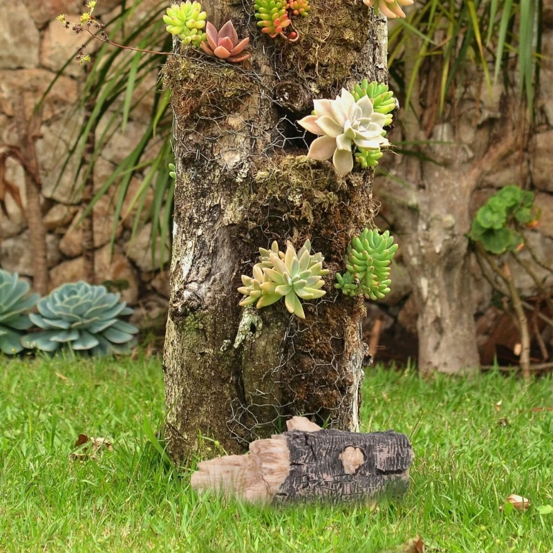 Nasconditore chiavi da giardino per esterni Contenitore scomparti segreti per chiavi casa in resina per riporre chiavi