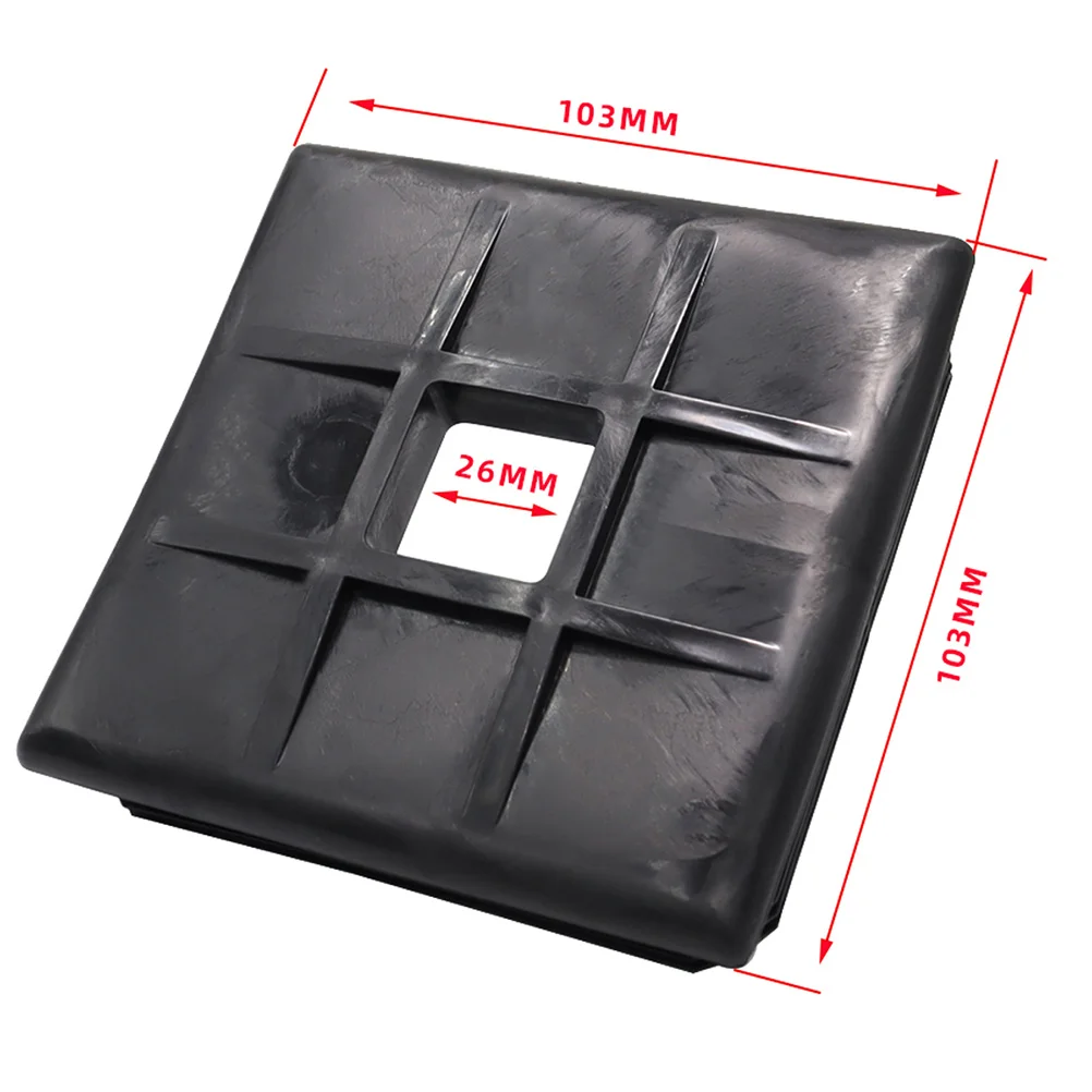 

2pcs RV Bumper End Cap 4 Inch Square ABS Durable Camper Trailer Parts Sewer Hose Cover Plug Vehicle Bumper Accessories