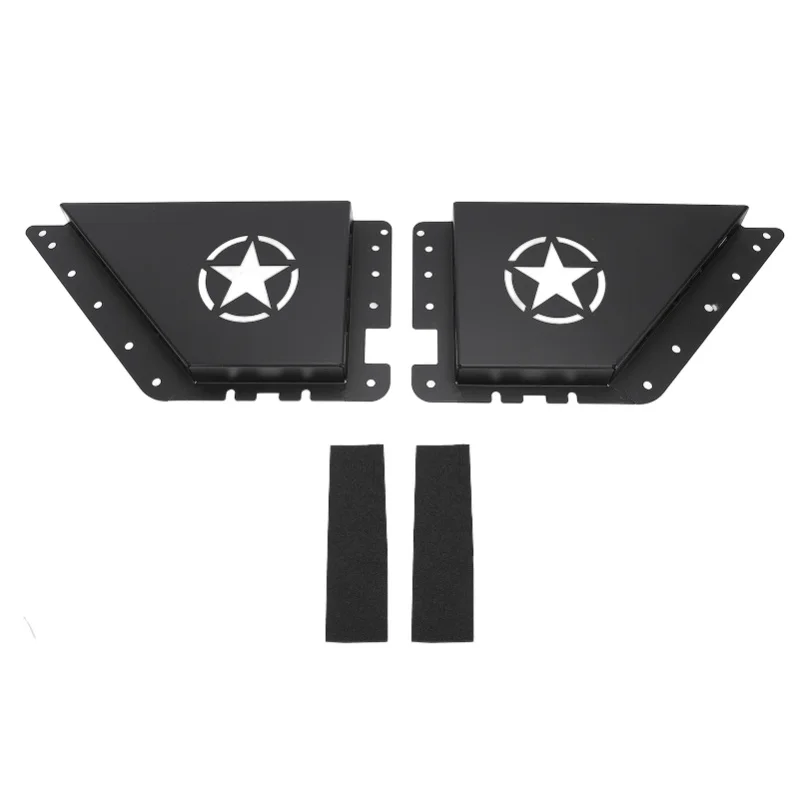 Rear Door Storage Pockets Aluminum Alloy Metal Rear Door Side Insert Organizer Box Interior Panels Replacement For Bronco 2 4
