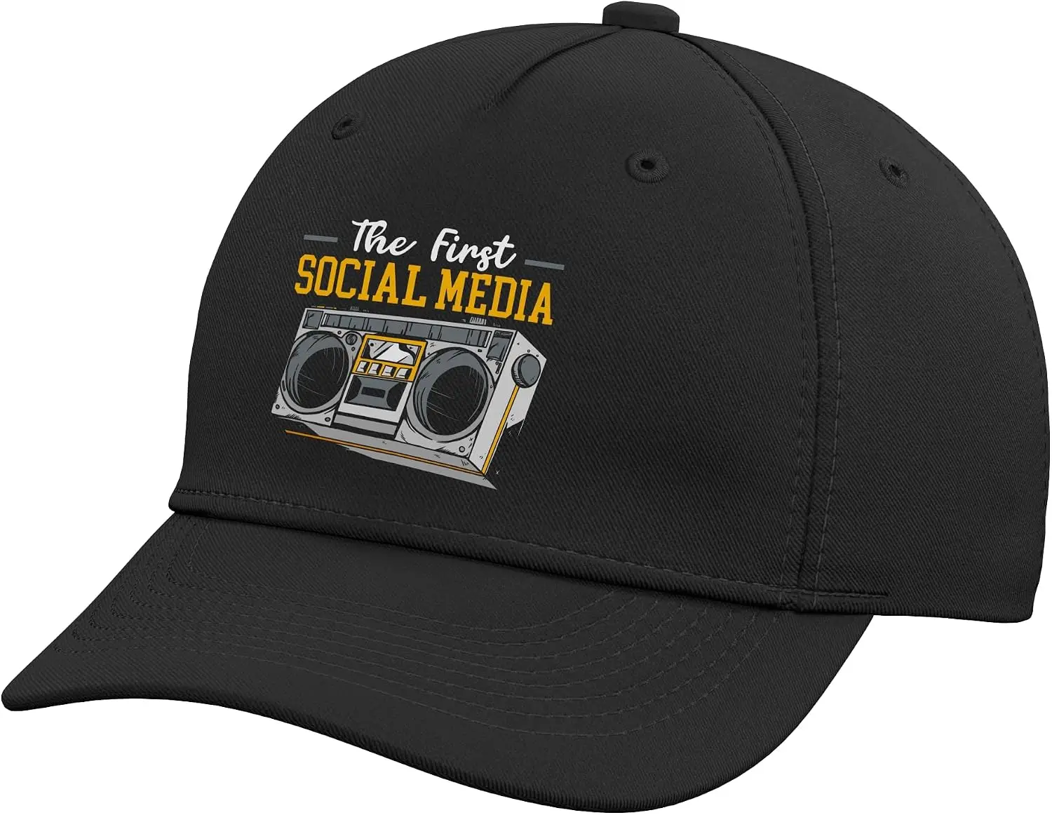 The First Social Media Job Social Media Manager Adjustable Baseball Hat Street Fashion Outdoor Sport Baseball Cap  Printing