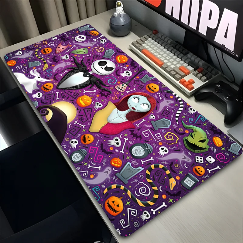 Mouse Pad Gaming Accessories Keyboard Mousepad The N-Nightmare Before C-Christmas Laptop Anime Desk Mat Office Pc Cabinet Carpet