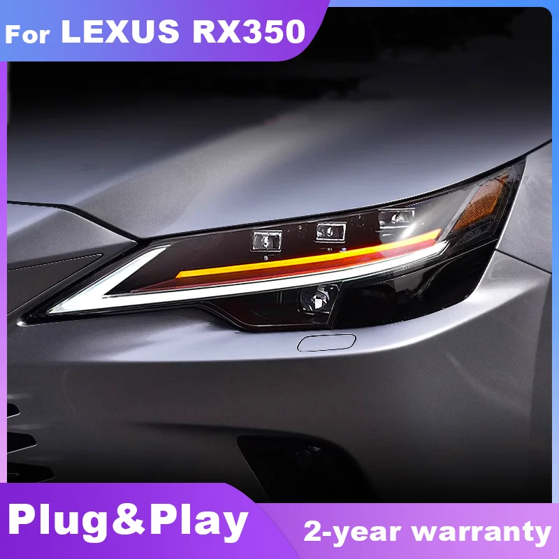 Car Lights For Lexus RX350 RX400h RX450h 2023 2024 Matrix LED Headlights LED Projetor Lens head Lamp DRL Turn signal Front lamp