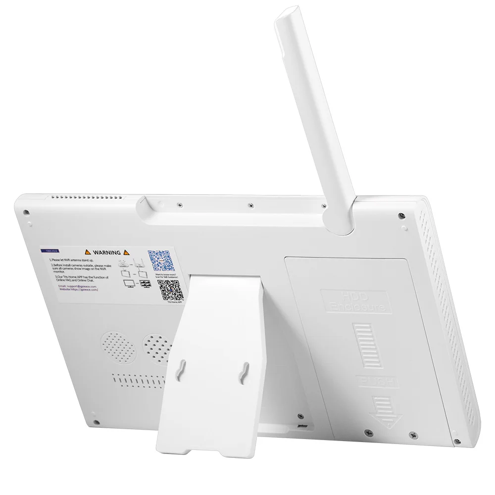 H.265 10.1inch LCD Screen 8CH Wireless NVR Security Outdoor Camera WIFI System Kit Surveillance CCTV Audio Video Recorder