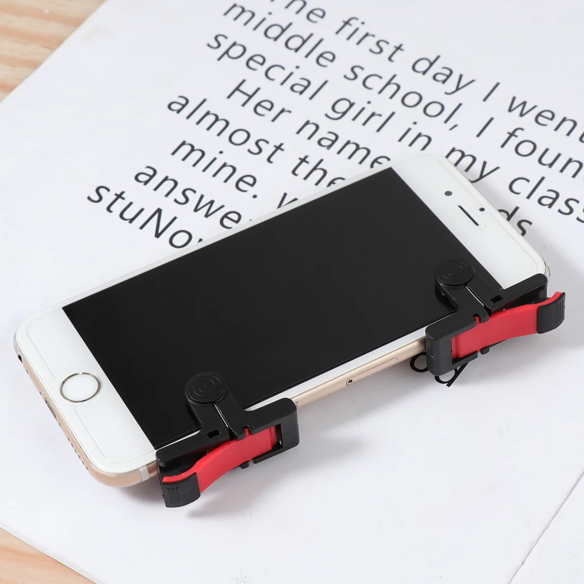 

Game Controllers Assist Tool Chicken-Eating Artifact with Quick Button for Fps Mobile Games Black Red Quick Button