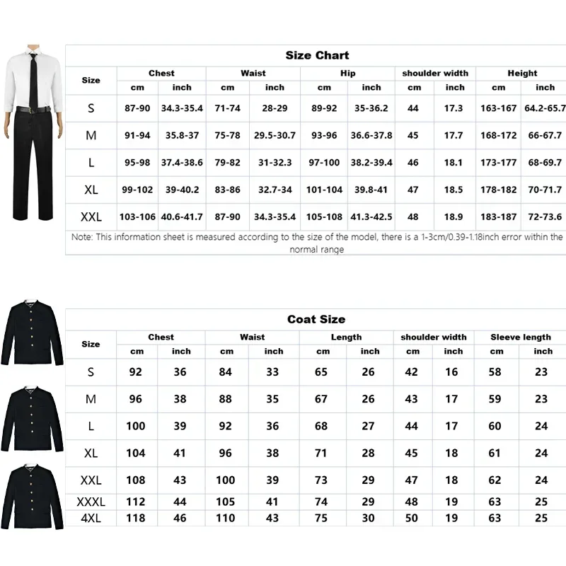 Anime Chainsaw Man Denji Cosplay Costume Wig Devil Hunter Uniform Uniform Shirt Tie Pants Coat Suit Halloween Party for Men PA32