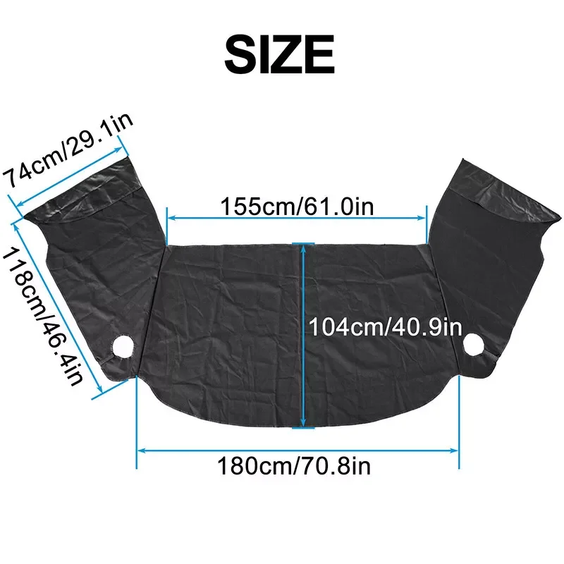 قافلة نافذة غطاء شاشة سميكة أكسفورد القماش غطاء الزجاج الأمامي لشركة فولكس فاجن T5 T6 نافذة غطاء شاشة الستار تخييم الملحقات #5