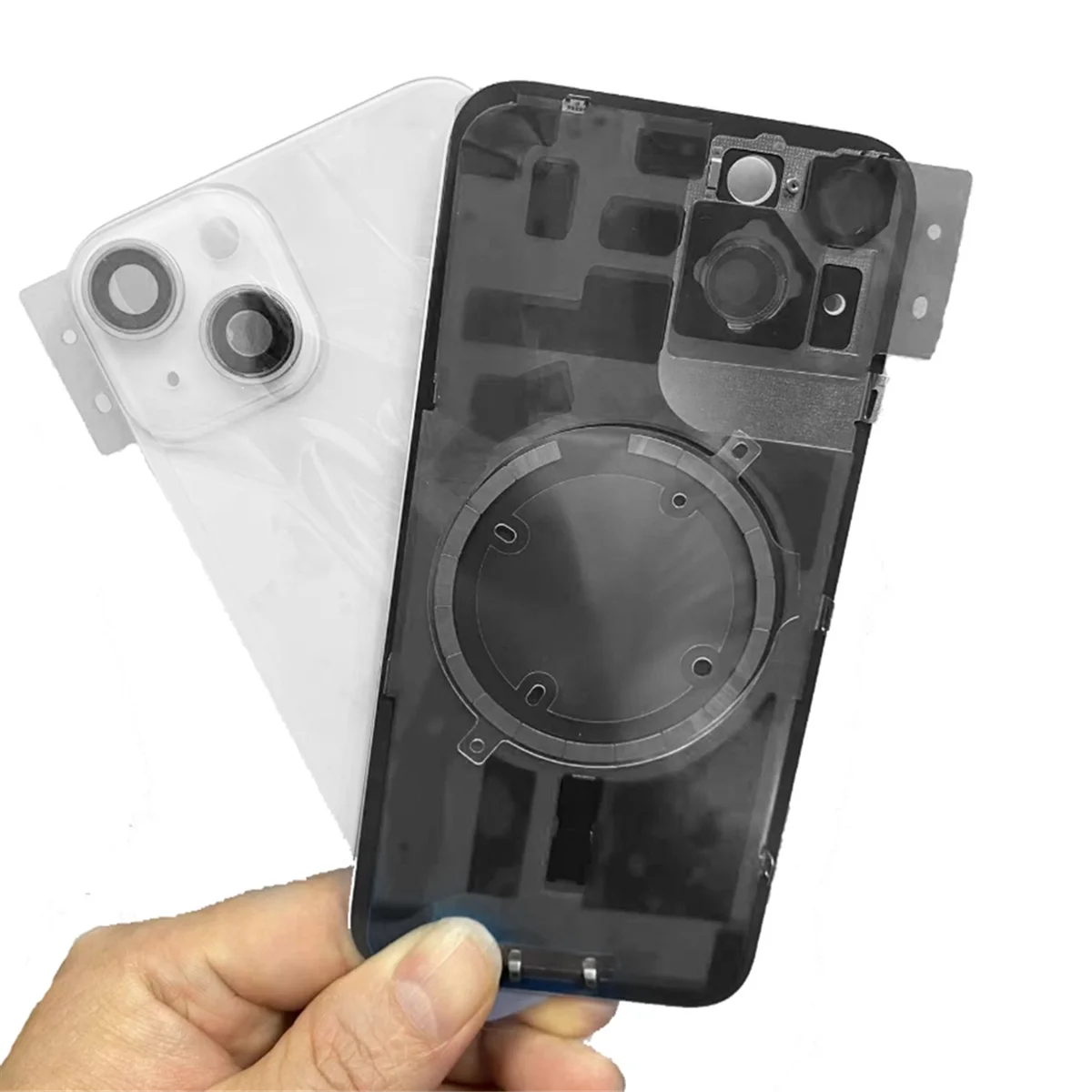 

AA38M Battery New Back Housing for IPhone 14 Housing Back Cover+Mid Chassis Frame+SIM Tray+Side Key 14 Middle Frame White