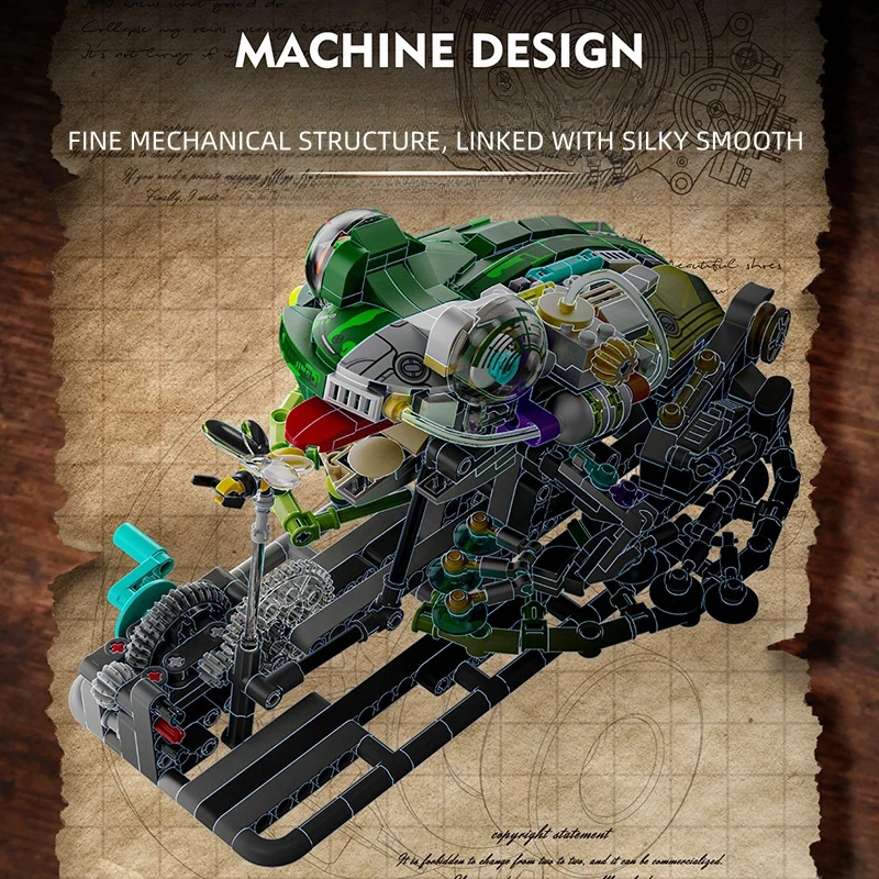 Jouet de blocs de construction de grenouille mécanique, Kit de modèle de Robot à moteur de puissance sautante avec jambes et engrenages mobiles, cadeau d'anniversaire de noël