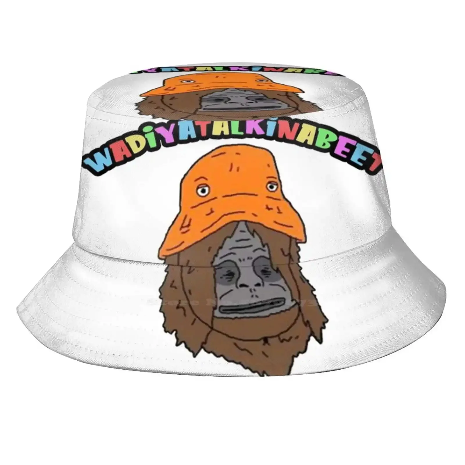 Sassy Women Men Fisherman Hats Bucket Caps Sassy The Sasquatch Mike Nolan The Big Lez Show Funny Meme Cartoon Stoner