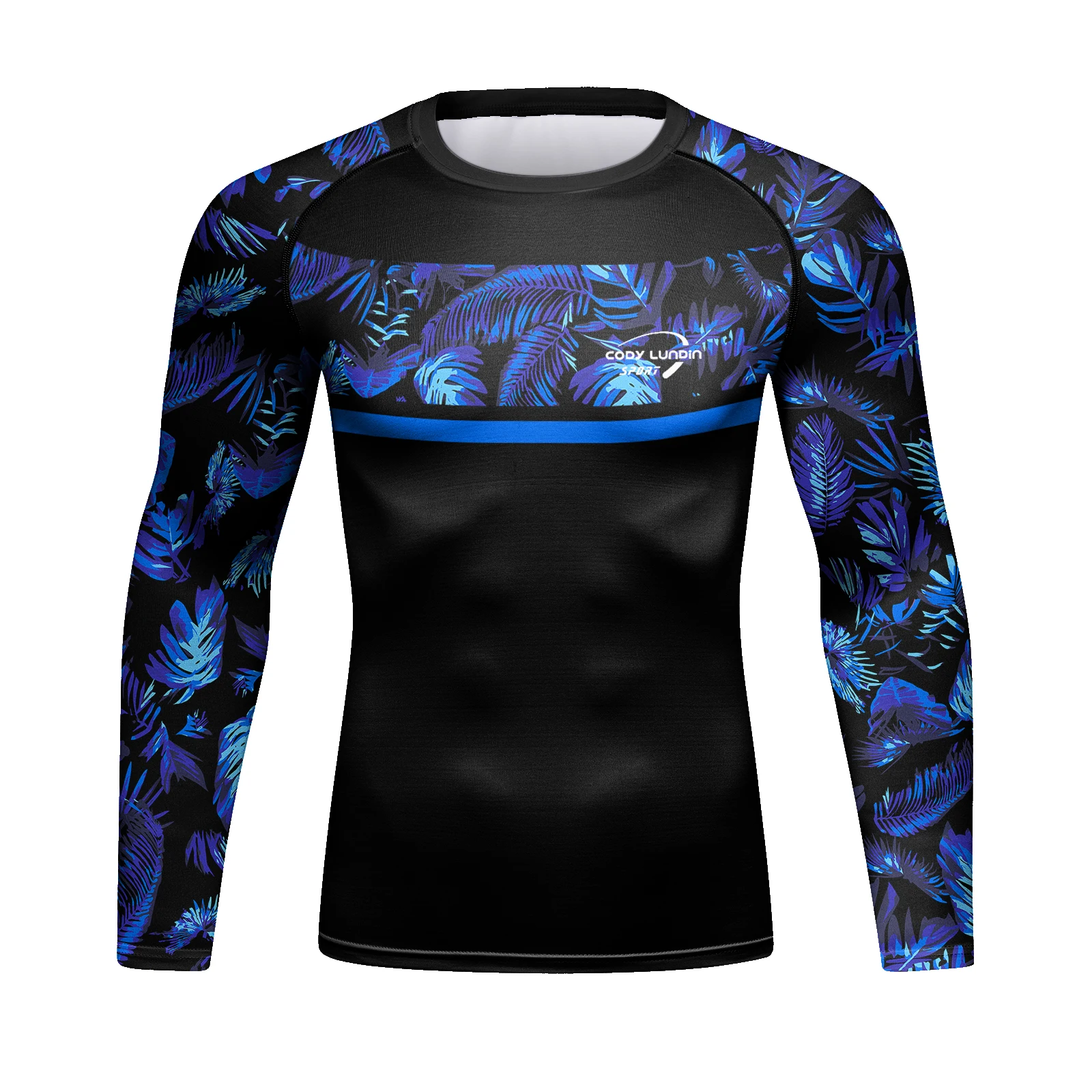 Cody Lundin Set Rashguard UV Protection Compression Pant and Blouse UPF 50+ Swimsuit With leaf Print Fitness Suit Sportswear