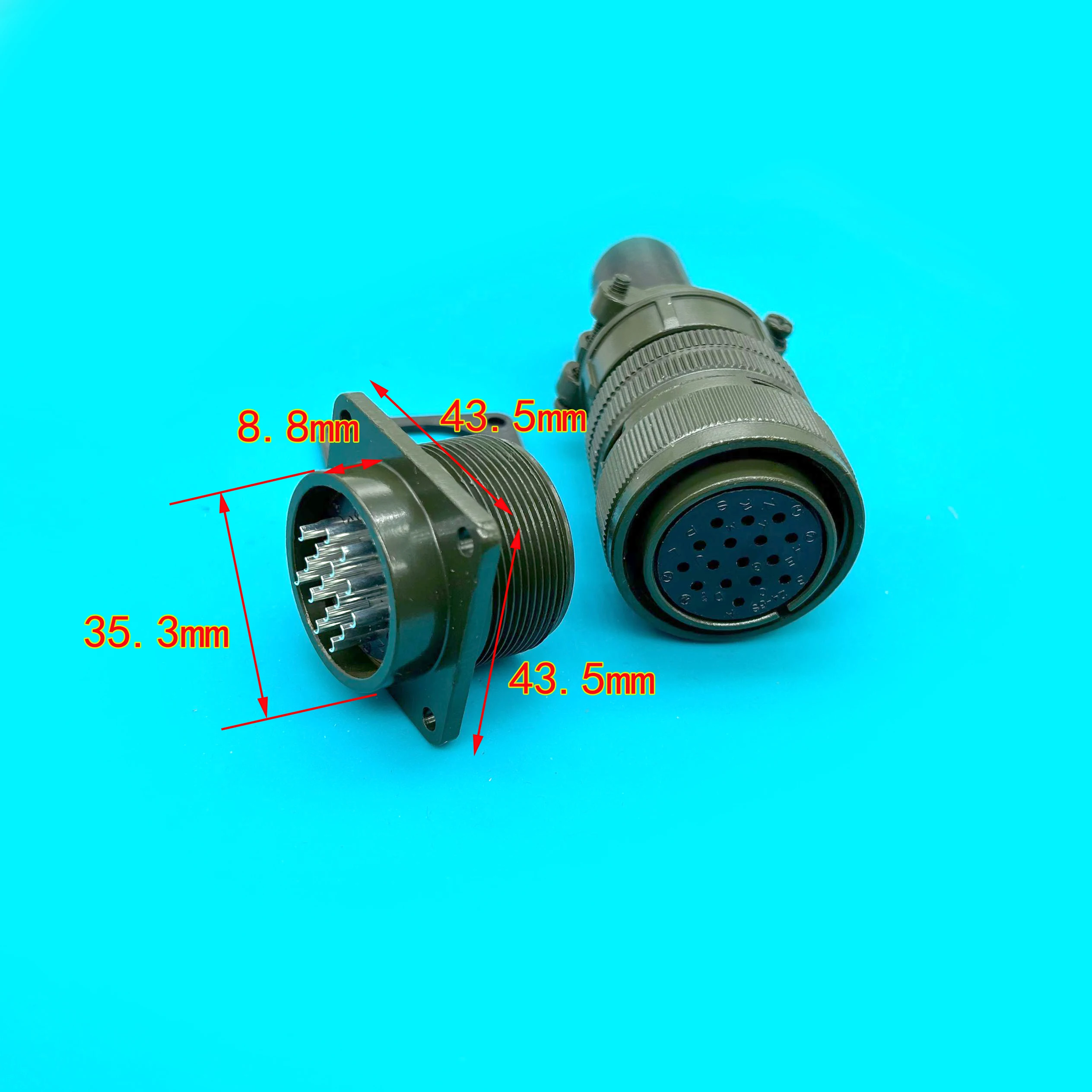 Military standard MS3108B/3106A24-5S 3102A24-5P 16-pin aviation plug socket Servo Motor Binding post
