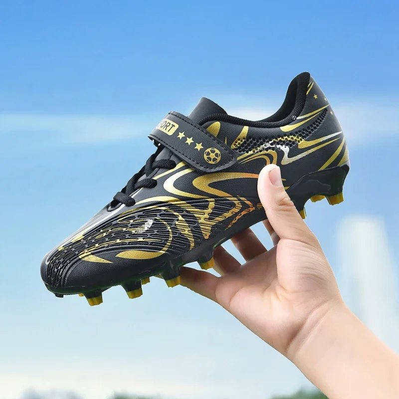 

Men Sneakers Football Shoes Children's Boys Sports Shoes Untied Football Shoes Anti Slip Artificial FieldSoccer Training Sports