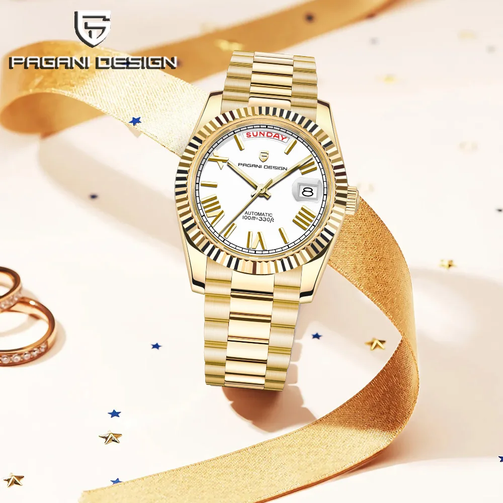 

2025 Pagani Design Watch Luxury Automatic Mechanical Watch Men's JP NH36A Sports Watch Fashion Sapphire Calendar Stainless Steel