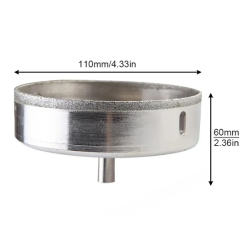 Multifunctionele 110 mm diamantkernbits keramische tegel glas marmer graniet gatenzaag opener voor elektrisch boorgereedschap