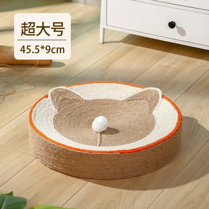 

Sisal cat scratch board nest one cat scratch resistant wear resistant round cat claw basin cat litter cat toy claw sharpening