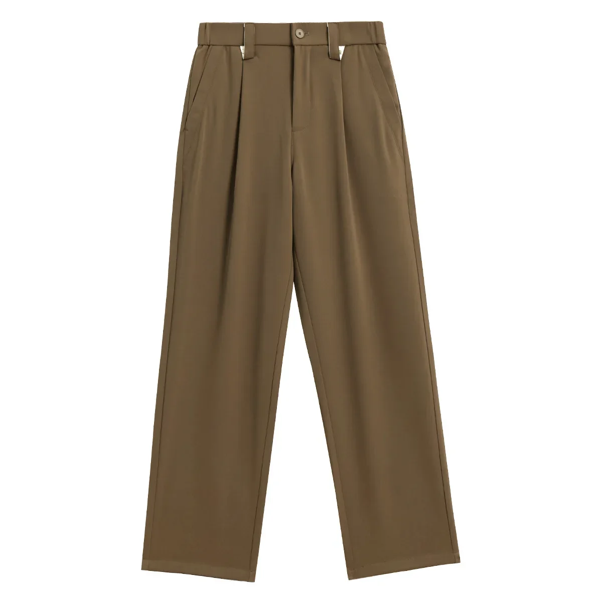 LIBIELIY Gentlemen Men's Solid Color Loose Wide-leg Youth Casual Pants 2024 Summer Sag Loose Flexible Anti-wrinkle Senior Men's