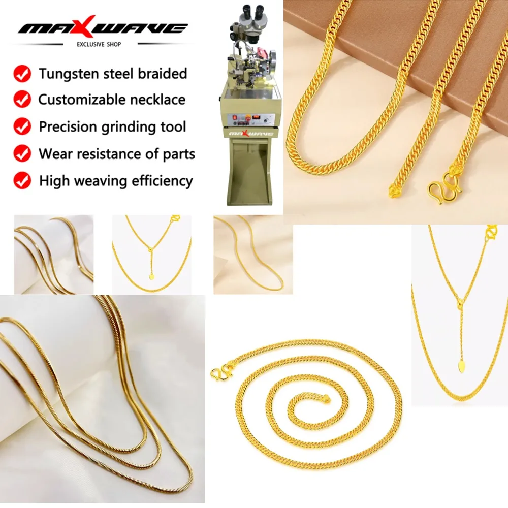 Chain Loom with Microscope MAXWAVE CM450,Observe Processing Details Ensure High Quality Chain Output
