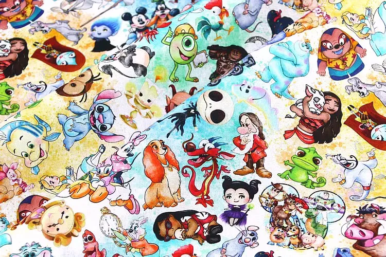 45x140cm Disney Characters Marie 100 Cotton Fabric Printed Cloth Sewing Quilting Fabrics For Patchwork Needlework Diy Handmade