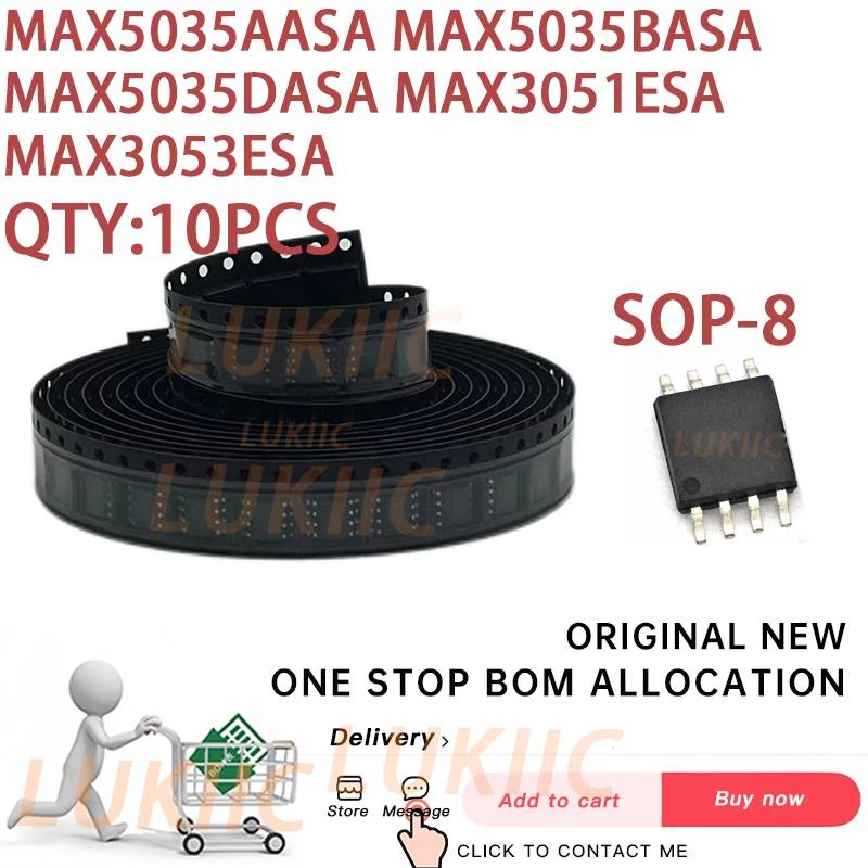 

(10PCS) 100% New MAX5035 MAX5035AASA MAX5035BASA MAX5035DASA MAX3051ESA MAX3053ESA MAX3051 MAX3053 SOP-8