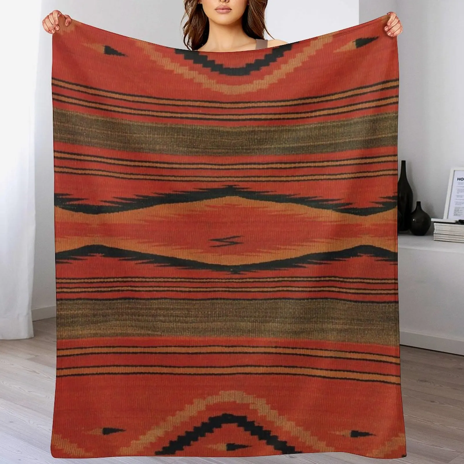 

Navajo Textile / Native American Weaving pattern 27 Throw Blanket Sofa Bed Fashionable Vintage Baby Blankets
