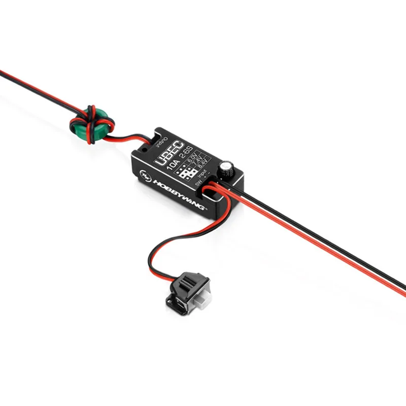 Hobbywing – tension d'entrée UBEC 10a pour voiture 2-6s, 6.0/ 7.4/8.4V, étanche, réglable, pour chenilles, camions et autres modèles électriques