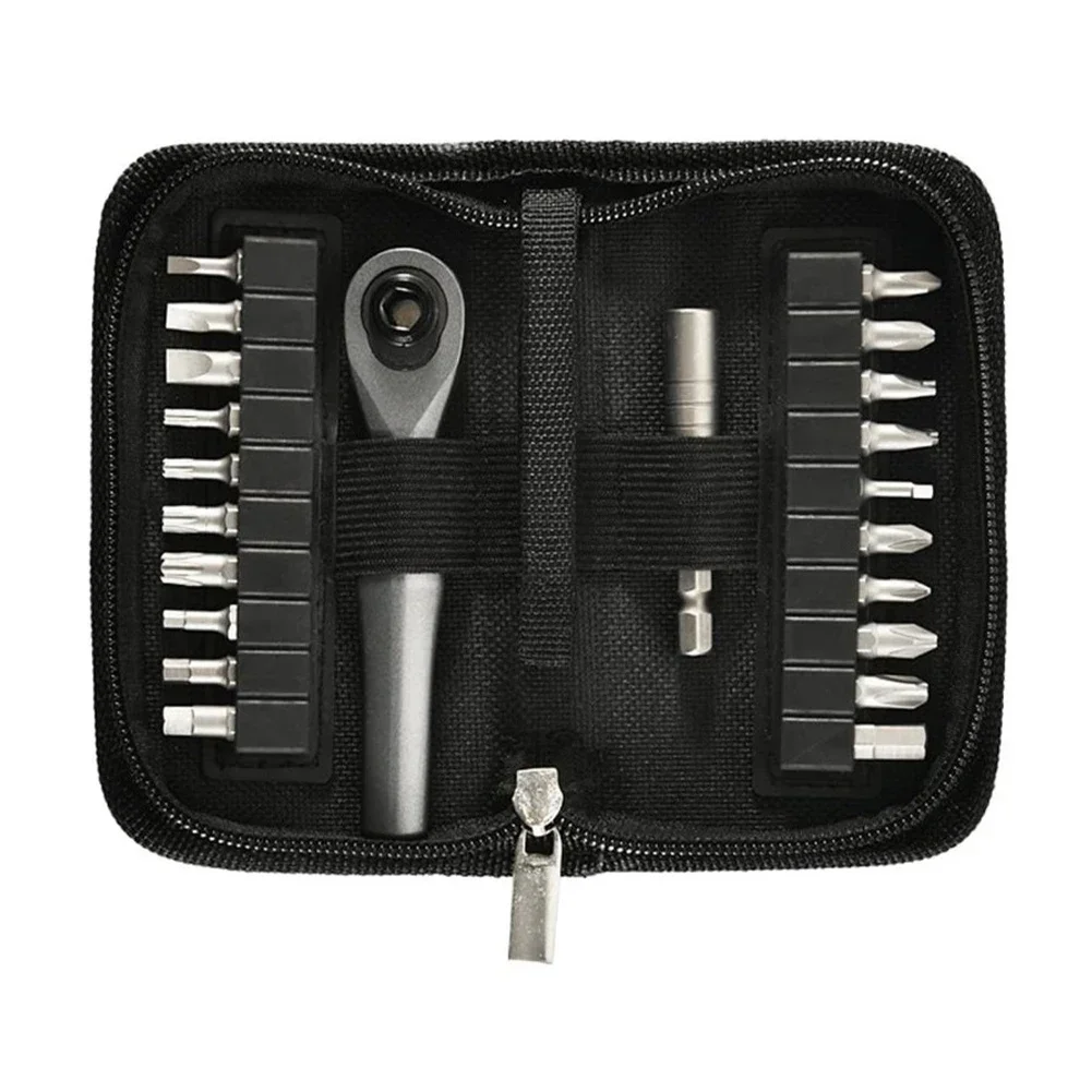 

Ratchet Screwdriver Bits Garage Home Performance Precision Storage Bag Strong Convenient Durability Lightweight