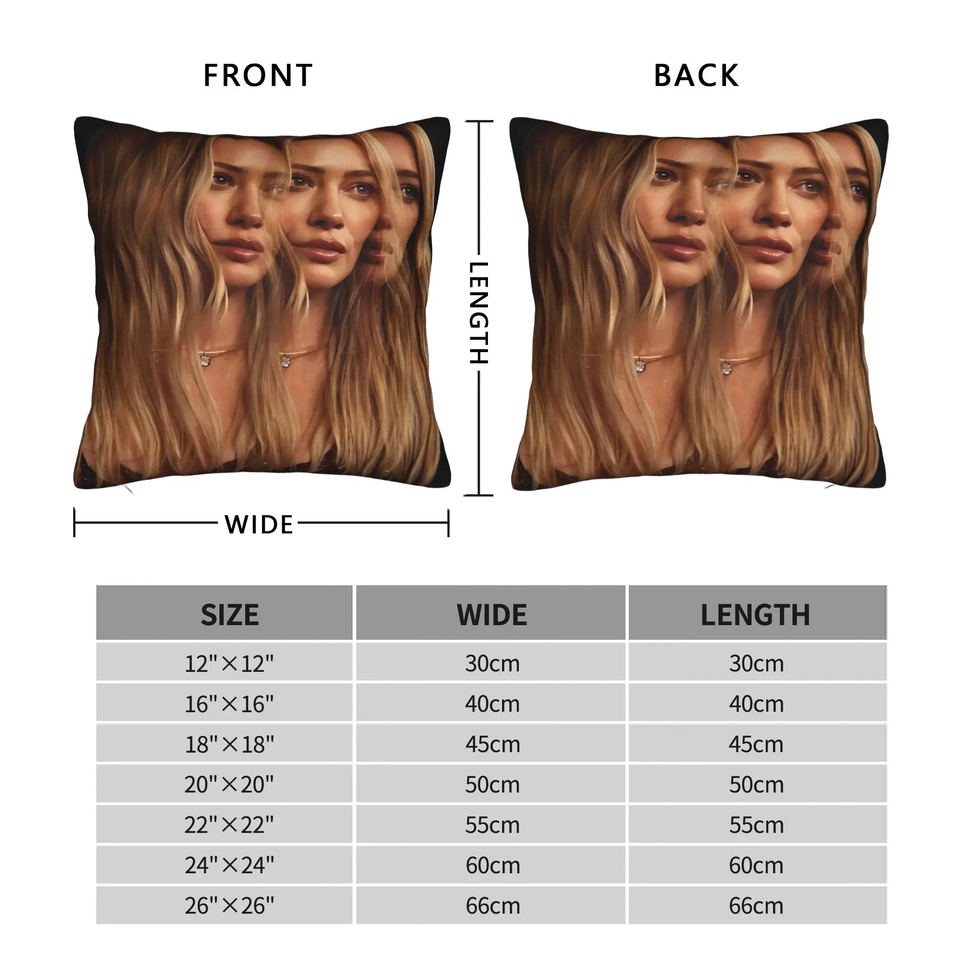 Hilary Duff Lucky Me Tour Pillow Case  Funny Pillow Cover Soft Pillowcases For Chair Sofa Home Decor