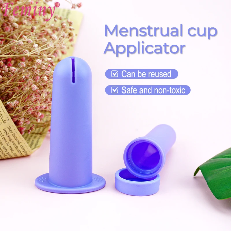 Menstrual Cups Applicator Tool Easy Insertion Reusable Period Cup Tampon Applicator Menstrual Disc Booster