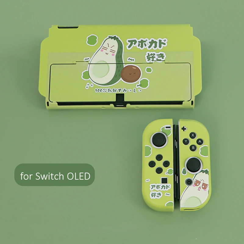 Shell per Nintend Switch OLED Simpatico coniglio Viola Rosa Custodia rigida per PC Cover completa per custodie per accessori Nintendo Switch oled NS