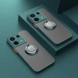Magnetic Ring Stand Holder Phone Case For Xiaomi Redmi Note 13 Pro 14Pro+ Skin Feel Shockproof Cover For Redmi Note 12 Turbo