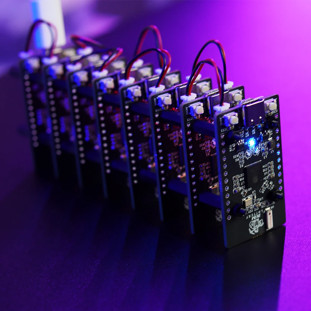 New NMMiner Official bot chain Lucky BTC Solo Lottery Miner for computer nerd 385KH/s *8  higher ESP32S3 chain one by one