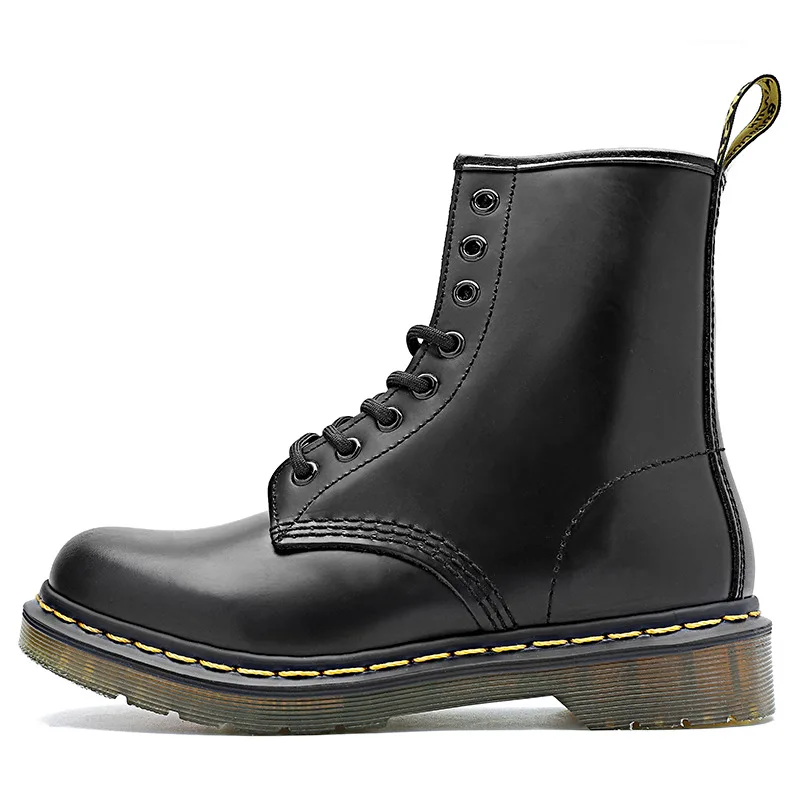 Wygodne wsuwane krótkie buty Vintage skórzane kowbojskie botki Classcis Man Chelsea Boots czarne