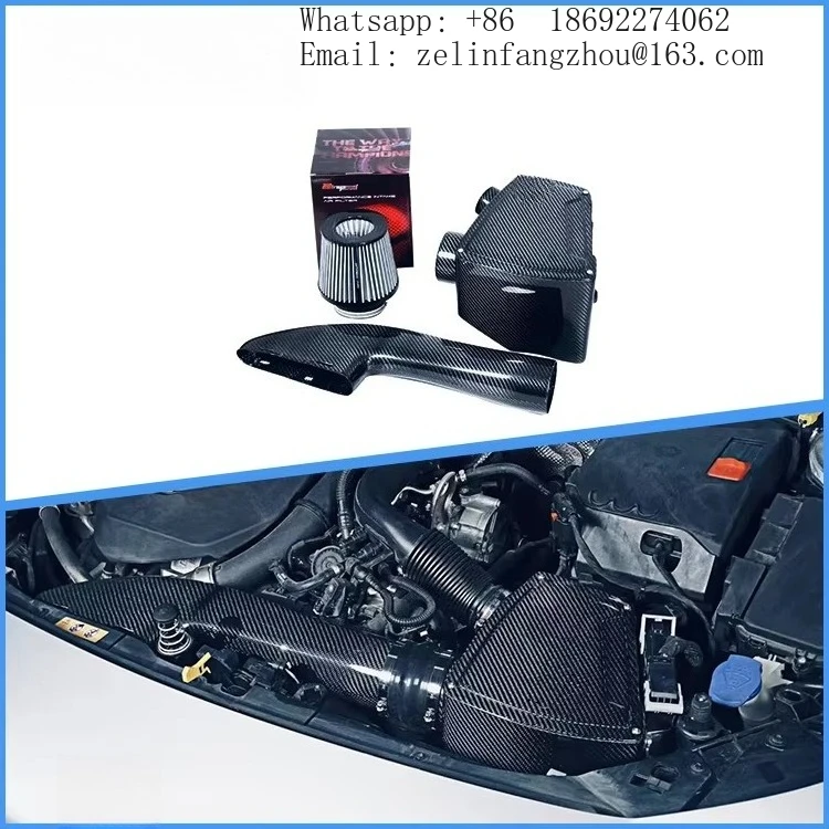 

Комплект системы холодного впуска воздуха из сухого углеродного волокна для Mercedes Benz A CLA M282 1.3T, бренд Airspeed, заводские автозапчасти для двигателя.