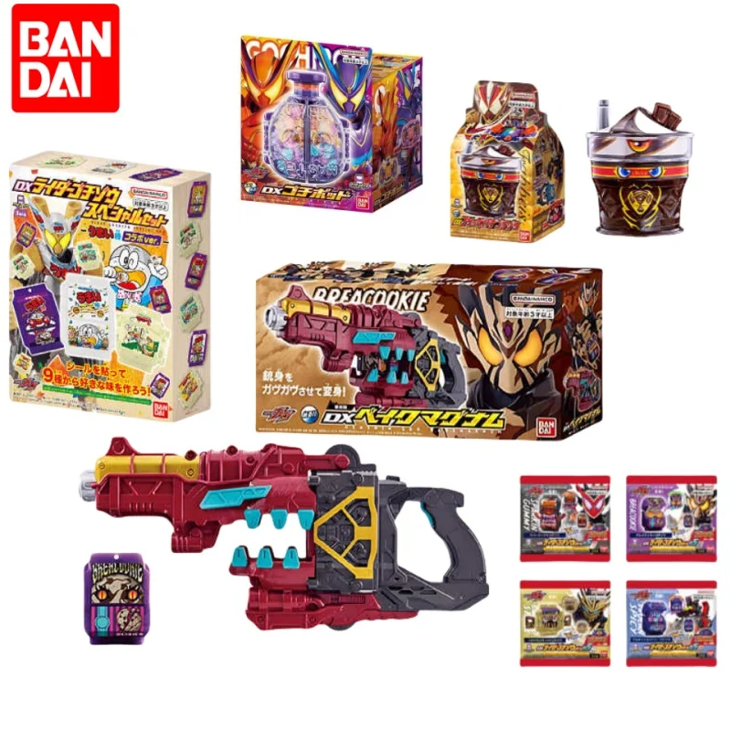 

New Bandai Anime Kamen Rider GAVV Buster Marshmallow Filled Chocolate Waffles Crepes Muffins Nut Cookies Action Figure Model Toy