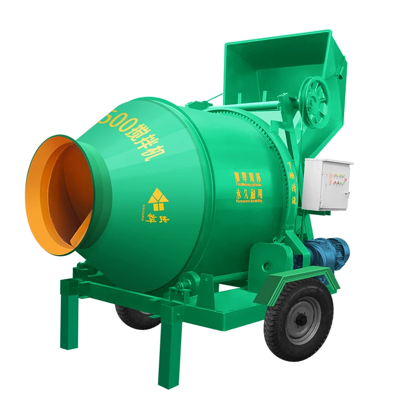 Factory low-cost self-installed automatic self-installed drum concrete cement mixer, type with lifting hopper